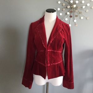 Anthropologie Sitwell velvet blazer